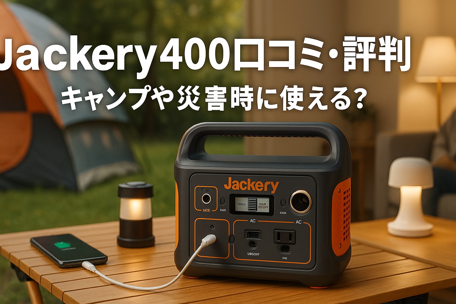 Jackery 400口コミ 評判から見る満足度｜車中泊や災害対策に最適！