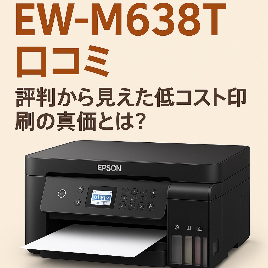 EW-M638T口コミ 評判と注意点｜インク補充や設定方法も解説！