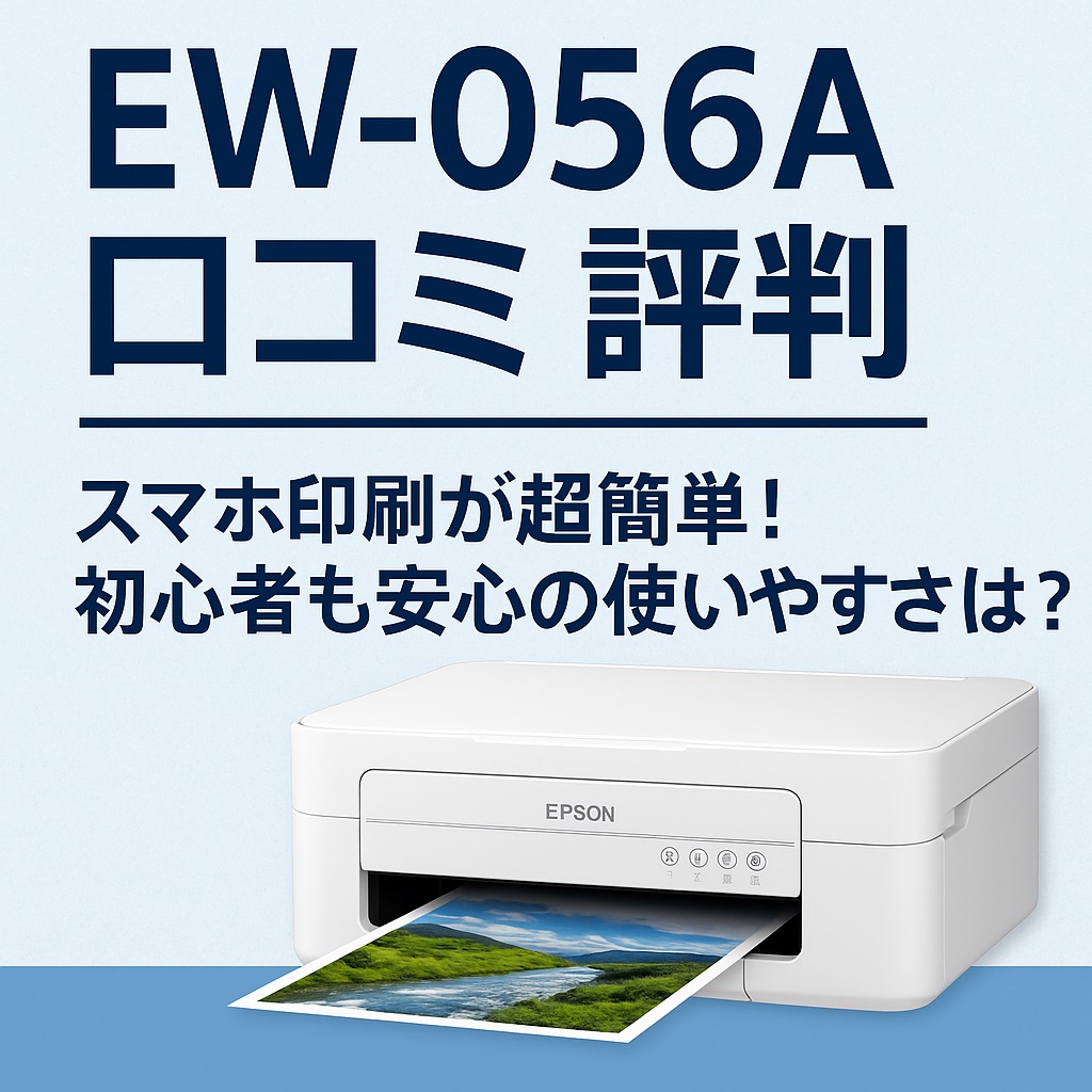 EW-056A口コミ 評判｜Wi-Fi接続から印刷まで完全ガイド！トラブル対策も紹介