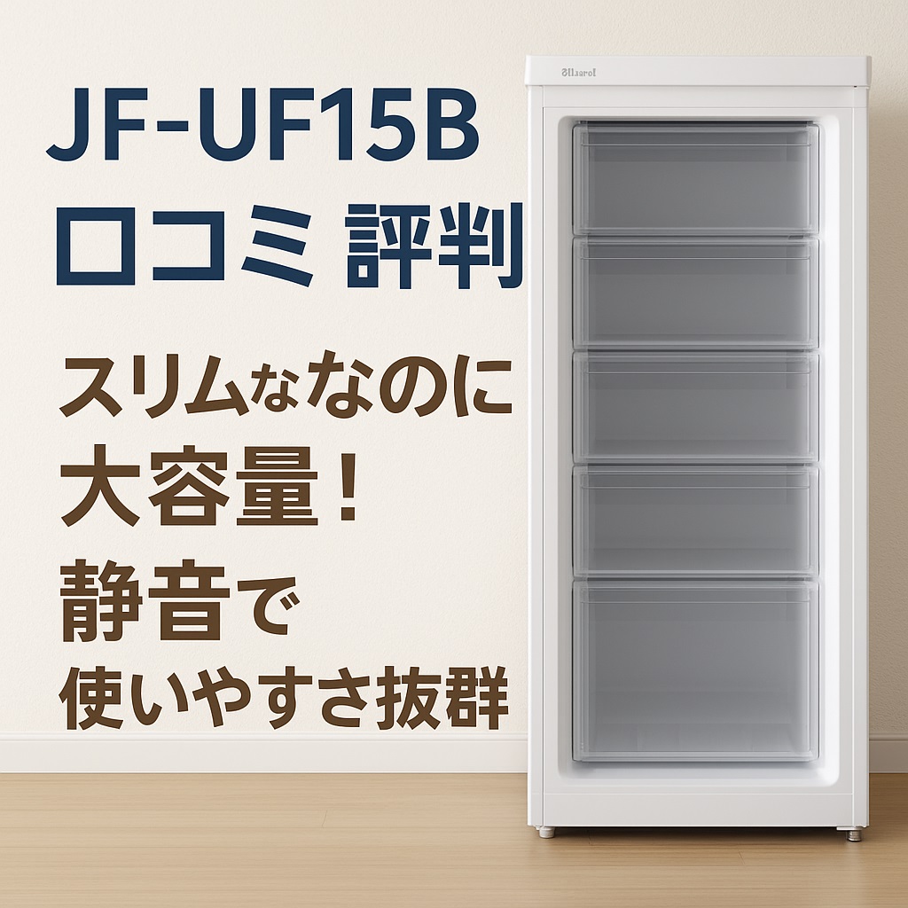 JF-UF15B口コミ 評判｜スリムなのに大容量！静音で使いやすさ抜群