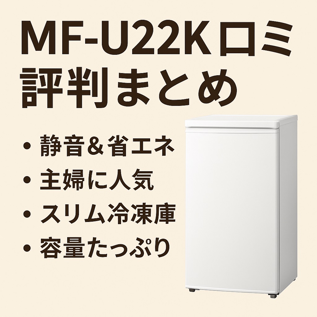 MF-U22K口コミ 評判と後悔しない選び方！音や容量に満足できる？