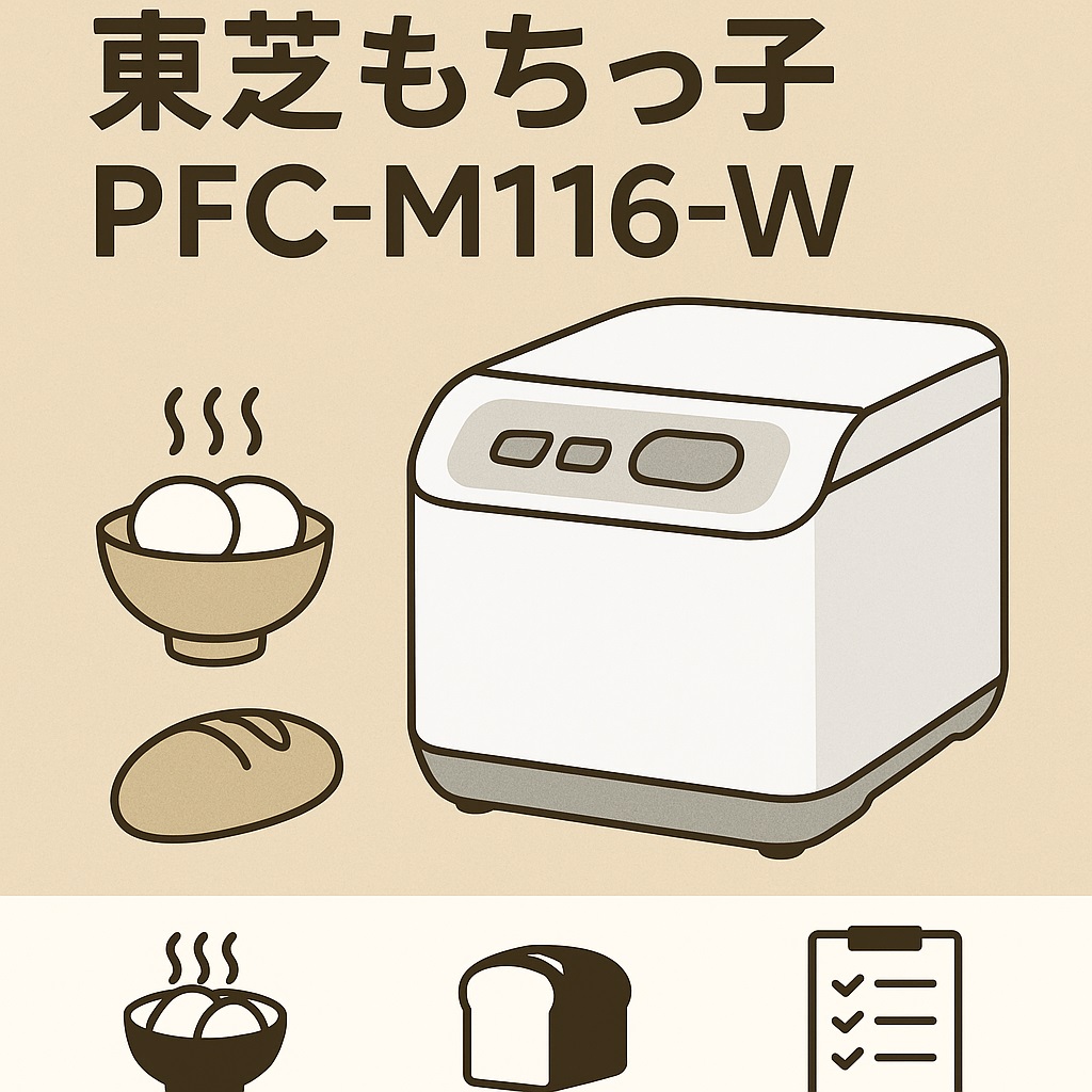 東芝もちっ子 PFC-M116-W｜家族で楽しむお餅・パン作りを徹底解説