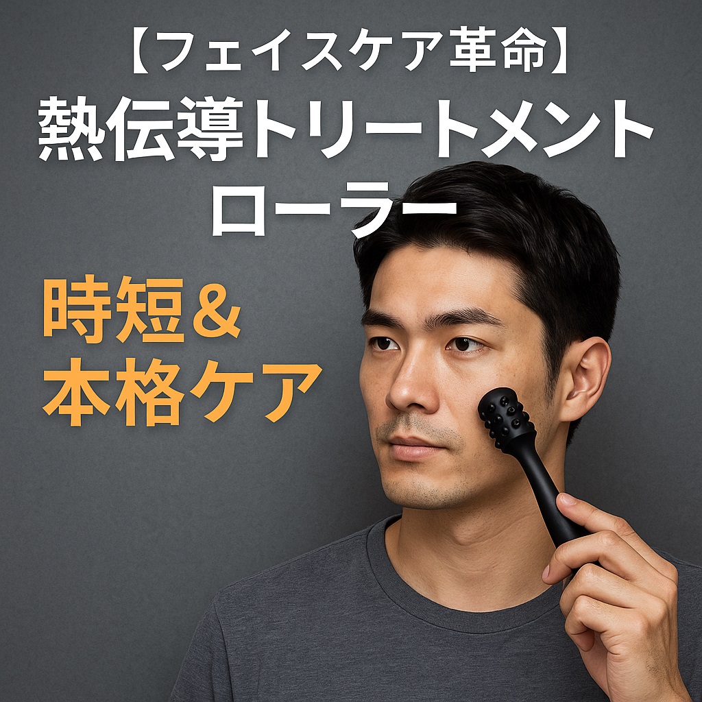 【フェイスケア革命】熱伝導トリートメントローラーで時短＆本格ケア